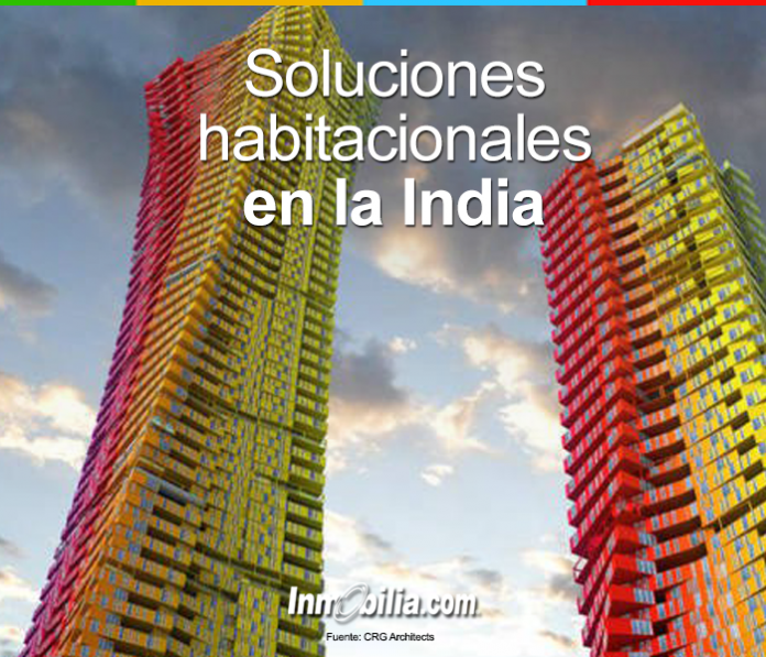 rascacielos de contenedores