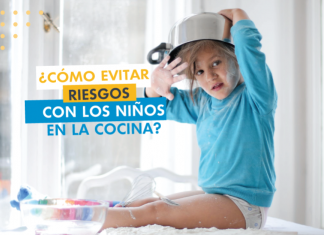 ¿Cómo evitar que tus niños sufran riesgos en la cocina? riesgos en la cocina